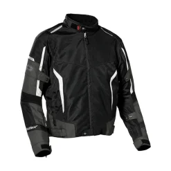 Castle Max Air 2 Mens Textile Motorcycle Jacket Black/Charcoal/White