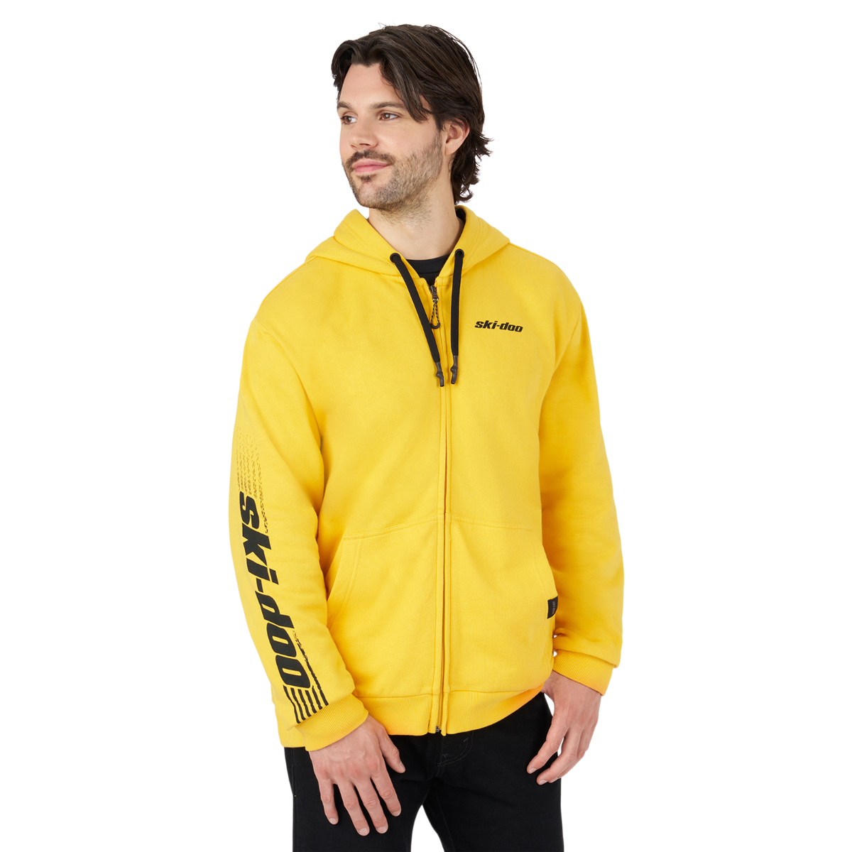Ski-Doo Men's Signature Zip-Up Hoodie Yellow 28800810