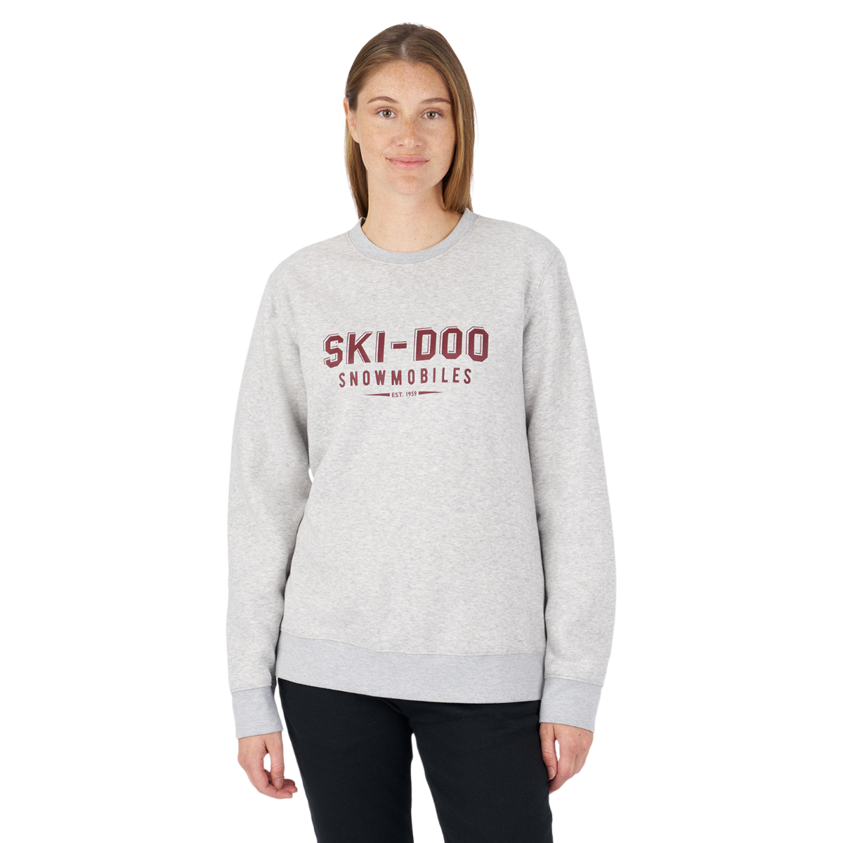 Ski-Doo Women's Vintage Crew Sweatshirt Heather Grey 28805127
