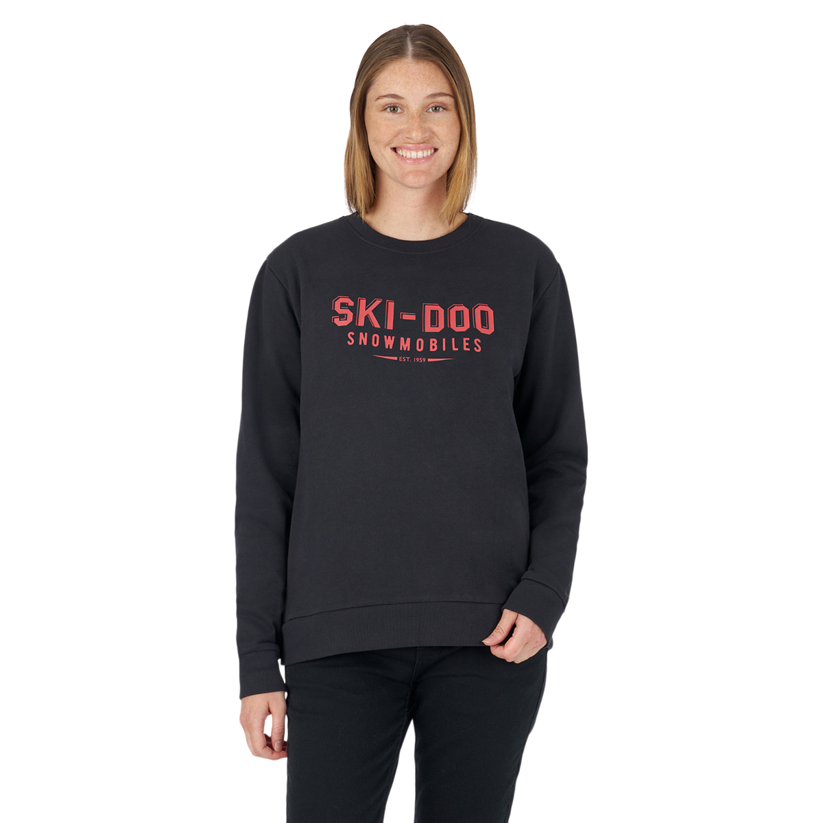 Ski-Doo Women's Vintage Crew Sweatshirt Black 28805190