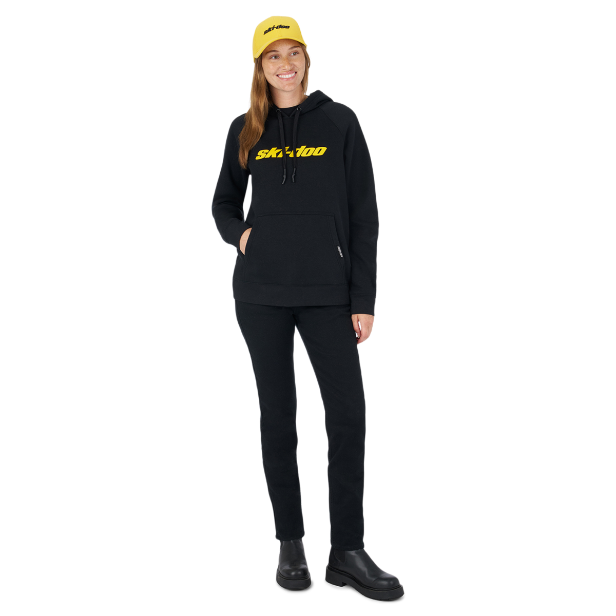 Ski-Doo Women's Signature Pullover Hoodie Black 28821090 - Image 3