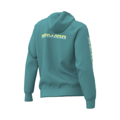 Sea-Doo Women's Signature Pullover Hoodie Turquoise 28824676 - Image 2