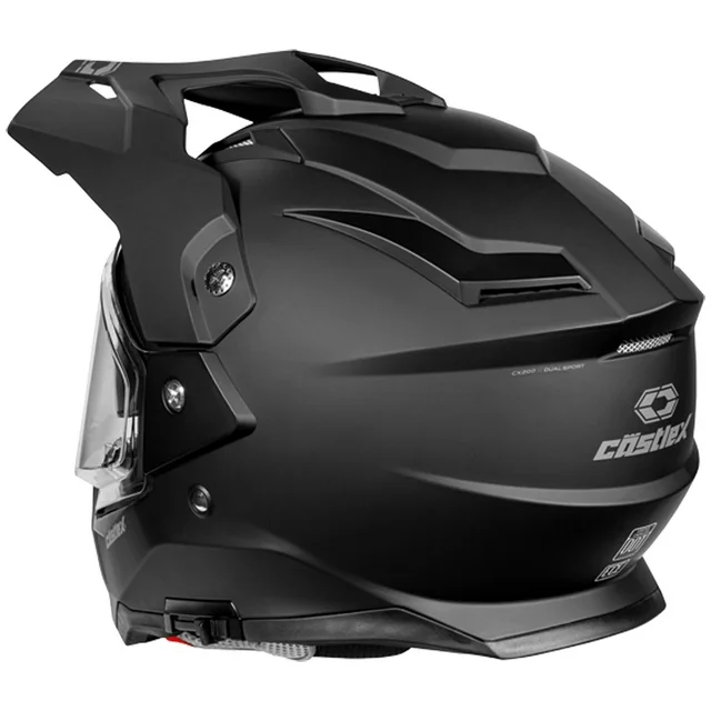 Castle CX950 V2 Fierce Modular Dual-Sport Helmet W/Electric Lens Shield Matte Black - Image 3