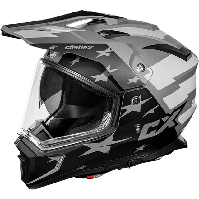 Castle CX200 Liberty Dual Sport Motorcycle Helmet Matte Charcoal