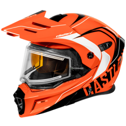 Castle CX950 V2 Wake Modular Dual-Sport Helmet W/Electric Lens Shield Flo-org/ Black