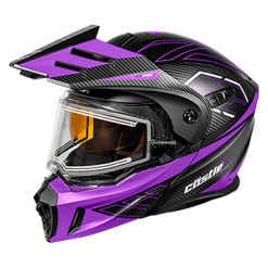 Castle CX950 V2 Fierce Modular Dual-Sport Helmet W/Electric Lens Shield Matte Black / Grape