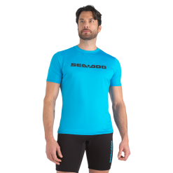 Sea-Doo Men's Short Sleeve Rashguard Signature Blue