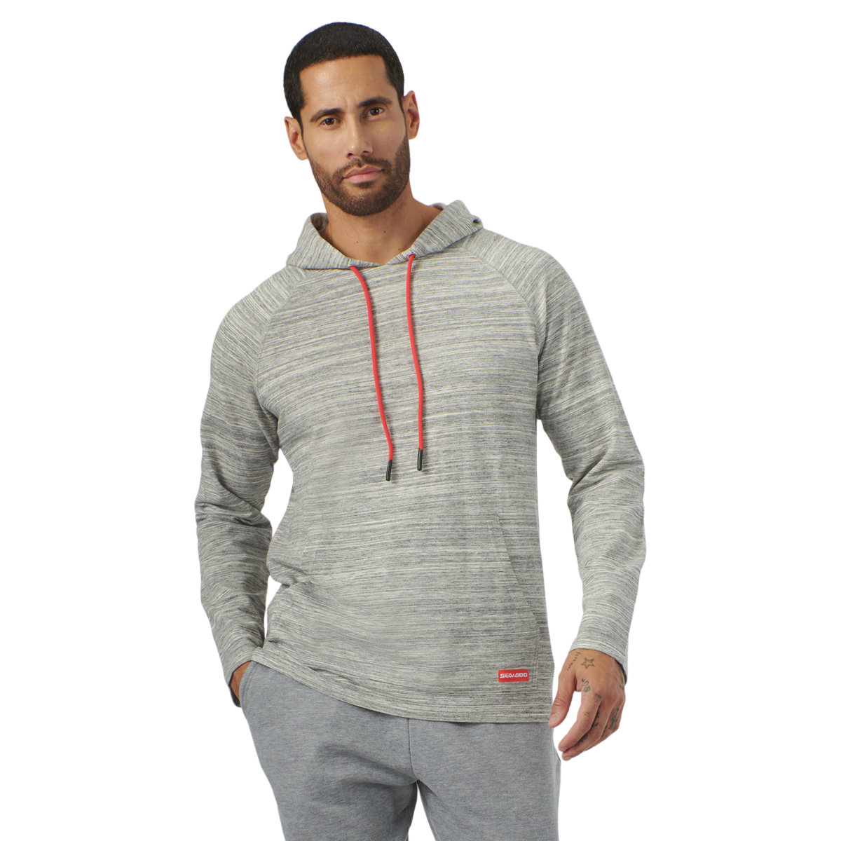 Sea-Doo Men's French Terry Pullover Hoodie Smoke