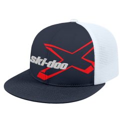 Ski-Doo X-Team Edition Flex Fit Flat Brim Cap Navy