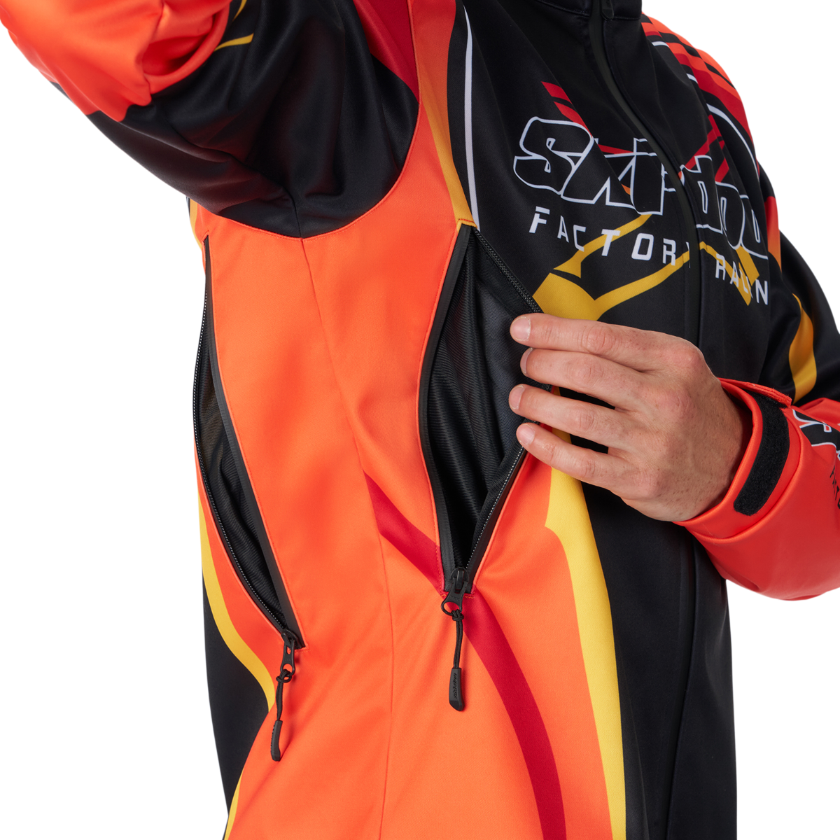 Ski-Doo Men's Ski-Doo Racing Jacket Orange - Image 2