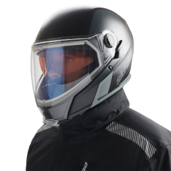 Ski-Doo Oxygen Helmet (DOT) Charcoal Grey - Image 4