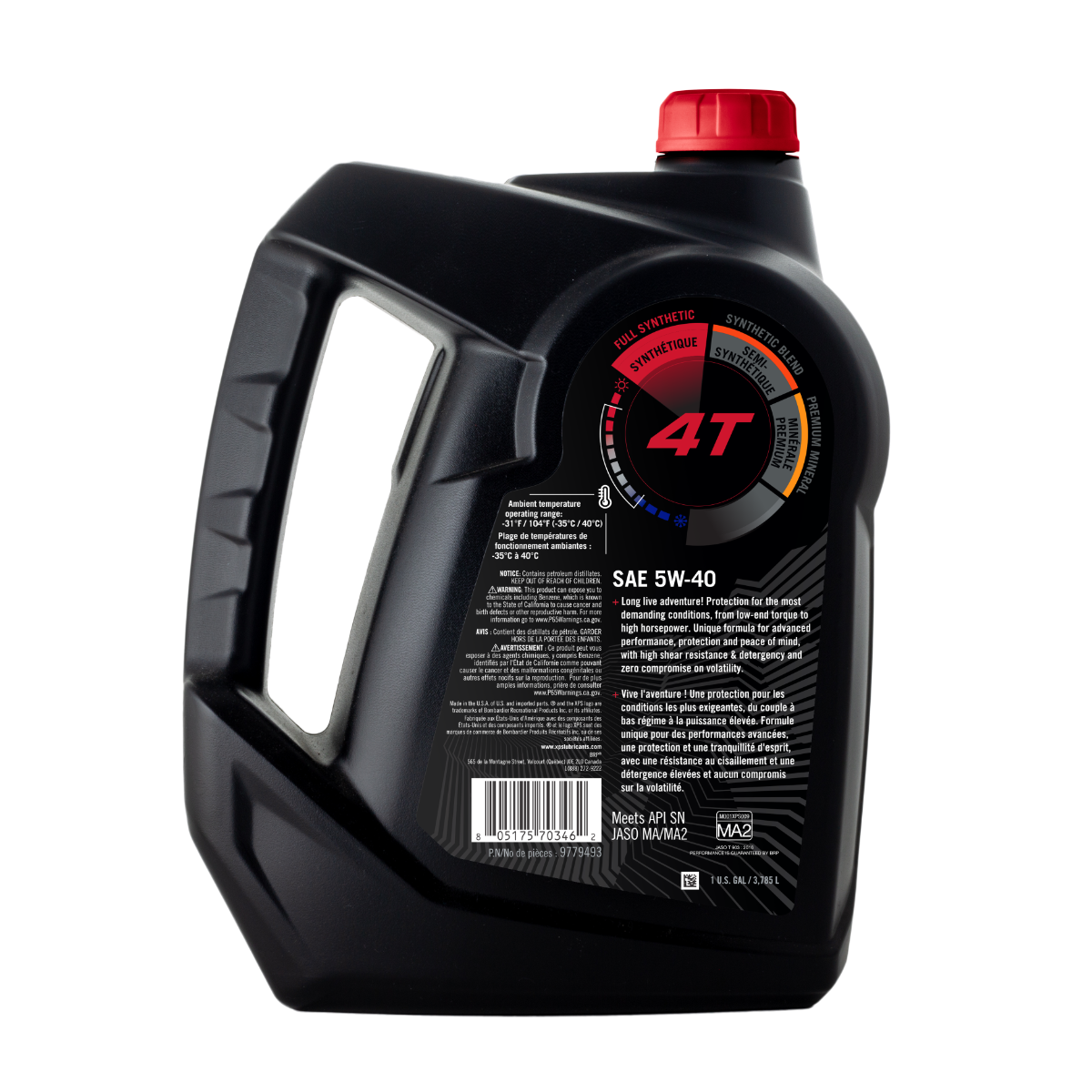 Sea-Doo 4T 5W-40 Synthetic Oil color 9779493 - Image 2